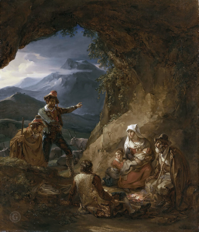 Александр Лауреус. Бандиты, входящие в жилище Пастуха